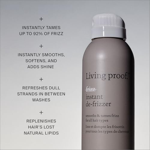 Living Proof No Frizz Instant De-Frizzer 6.2 Fl Oz - Smooth, Shine & Tame Frizz