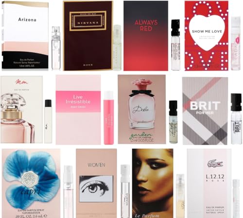 Luxury Perfume Sample Set of 12 for Women - High-End Fragrance Vials
