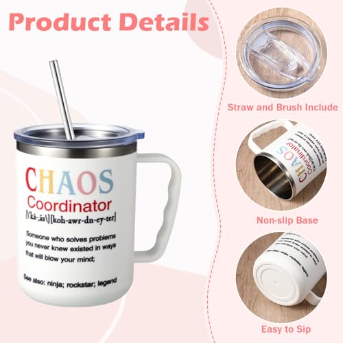 Chaos Coordinator Gifts Set - Tote Bag, Makeup Bag & 20 oz Tumbler for Women