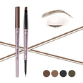 Music Flower Eyebrow Pencil Double Ended, Waterproof Natural Brow Enhancing Pen, Long lasting Eye Makeup, Pack of 1, Light Brown