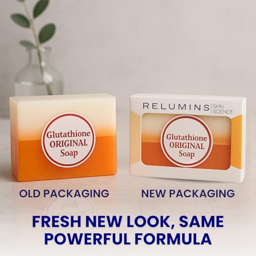 Relumins Glutathione Soap Bars - Deep Cleansing & Hydrating Soap for Smooth, Refreshed Skin Perfect this Valentines - Gentle Exfoliating Formula for Face & Body - 150g Bar