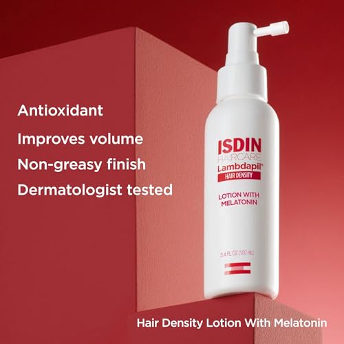 ISDIN Lambdapil Thinning Hair Lotion with Melatonin, 3.4 fl oz