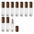 Perfume Atomizer, Glass Perfume Container,Travel Bottle Refillable, Empty Portable Leakproof Frangrance Spray Bottle (10pcs 10ml/0.3oz)