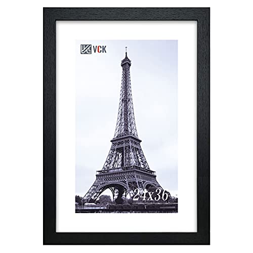 VCK 24x36 Poster Frame Black Wood Wall Display - 1 Pack, Variation: Black / 24 x 36 / 1 Pack