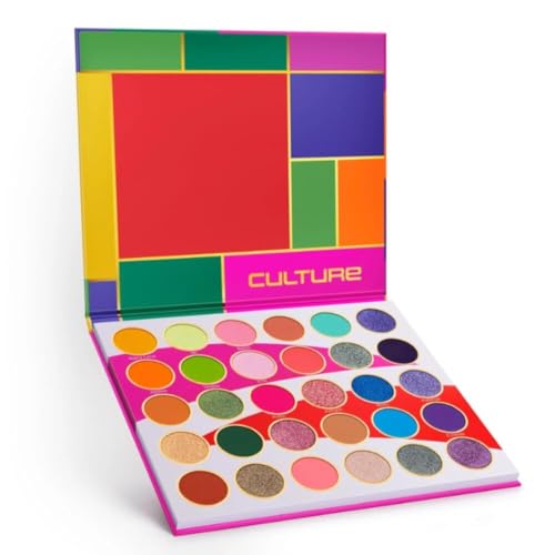 Vibrant Eyeshadow Palette with 30 High Pigment Shades - All Skin Tones