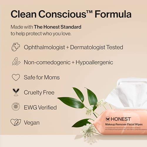 Facial Makeup Remover Wipes Hypoallergenic Fragrance-Free 90 Count - Pack of 1 or 3