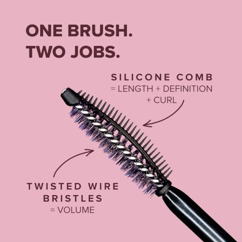 Volumizing and Lengthening Mascara - Black, Peptide & Vitamin B5, Cruelty-Free, Made in Italy - Watch Me!