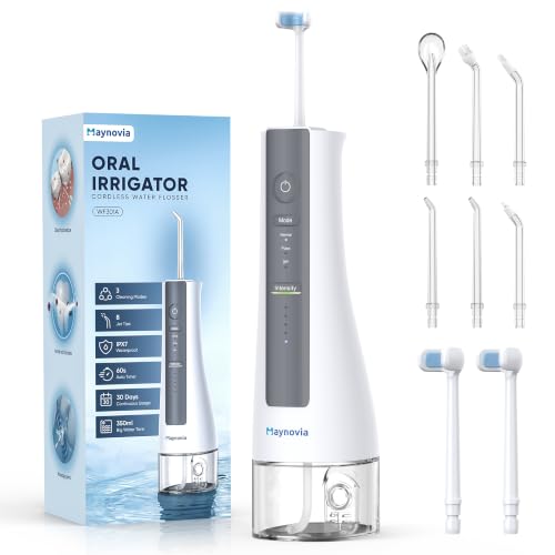 Cordless Water Flosser with U-Shaped Tip, 350ml Tank, 3 Modes, Travel Ready