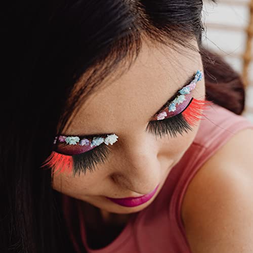 HOWAF Halloween Eye Shadow Tattoos, 2 Halloween Spider Web Face Temporary Tattoos with 2 Sheets Diamonds Sticker for Hallows' Eve Witch Cosplay Raves Costume Accessories, Spiderweb Eye Body Tattoo