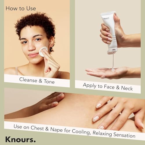 Light Weight Water Based Gel Moisturizer, Vegan Peppermint Squalane & Ceramide NP Hydrating Soothing Cooling (80ml 2.7 fl oz.)