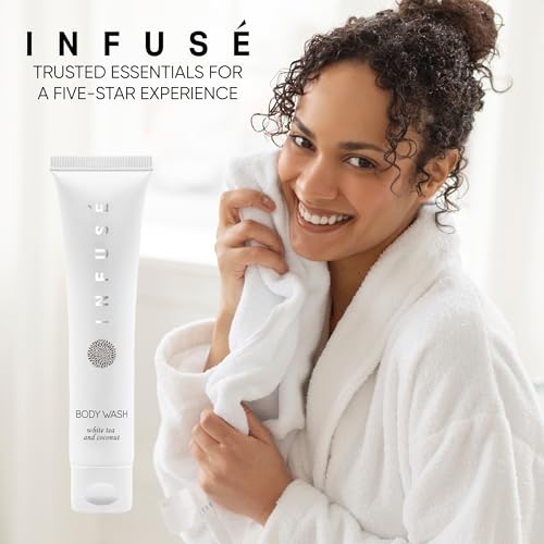 Infusé 20-Pack 1 oz Travel Body Wash Set for Hotels & Airbnb