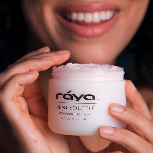 Raya Mint Soufflé Facial Cleanser 4oz for Sensitive & Oily Skin - Deep Pore