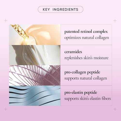 Face Moisturizer with Retinol & Peptides - 0.5 Ounce Nourishing Rejuvenating Cream - Suitable for Face & Neck - Fast Absorbing