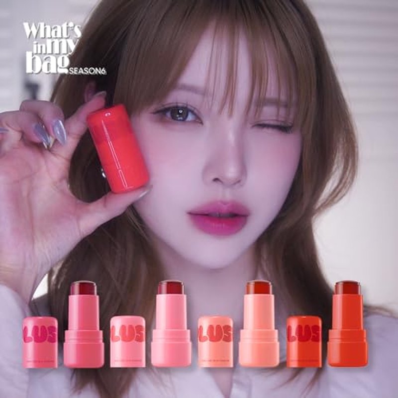 Elensilia Plush Water Jelly Lip & Cheek Tint ? Juicy Grapefruit, 10g (0.35oz) | Lightweight & Buildable Tint for a Natural, Fresh Glow