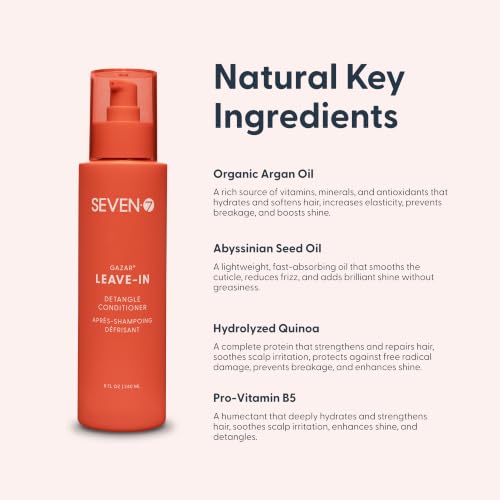 Leave-In Hair Conditioner Spray for Dry Damaged Curly Wavy Hair - 8oz