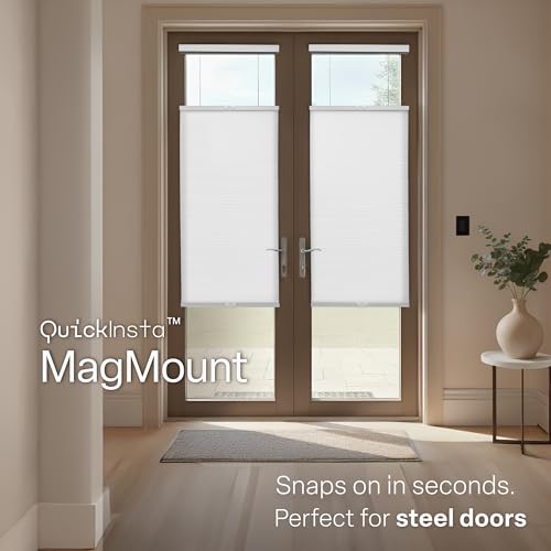 Magmount Top Down Bottom Up Door Shades - White 25x72 in - Variation of Magmount Tdbu Shades