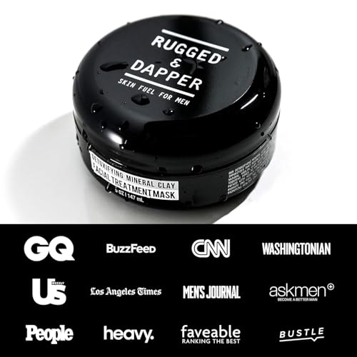 Men's Deep Pore Cleansing Face Mask with Kaolin Clay - 5.5 Oz - Rugged & Dapper