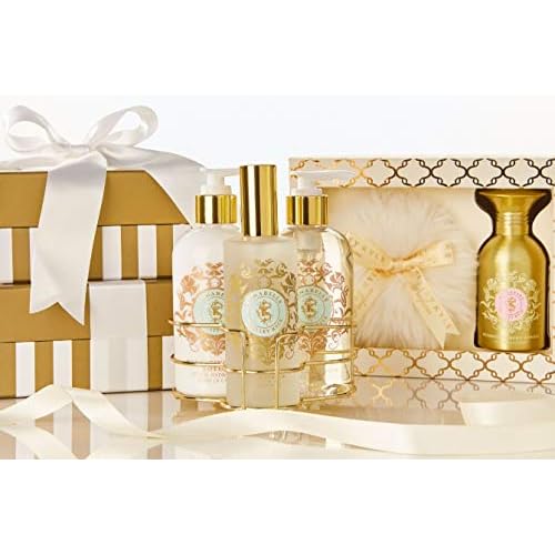 Shelley Kyle Lorelei Mini Gift Set, Includes Travel Size Perfume, Lotion, and Shower Gel, Packaged in Beautiful Cream and Gold Gift Box with Ribbon