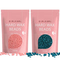 Hard Wax Beads 2-Pack, 1lb Rose Hard Wax Beads for Coarse Hair Full Body + 1lb Jasmine Hard Wax Beads for Sensitive Skin Body, Brazilian Bikini, Eyebrow, Facial