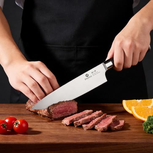 Pakkawood Brown 3-Piece Knife Set with Japanese High Carbon Steel Chef Knives