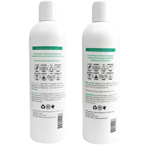 Sulfate-Free Volumizing Shampoo & Conditioner Set for Dry & Damaged Hair