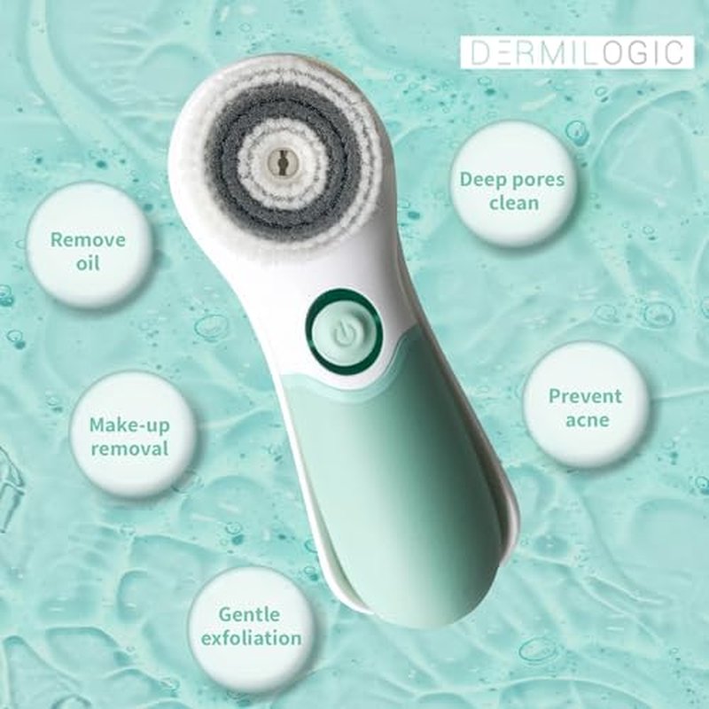 Daily Facial Brush Head Replacement, Soft Spinning Bristles for Gentle Cleansing, Compatible with Most Facial Cleansing Devices, Smooth, Radiant Skin Care Accessory