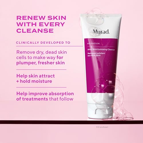 Murad AHA/BHA Exfoliating Cleanser 16.9 Fl Oz - Glycolic Acid & Salicylic Acid