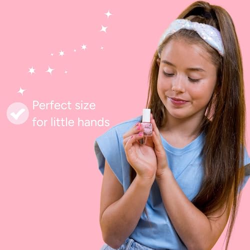 MISS NELLA SPRING IT ON 5 Varnish Pack- Blue Bell- blue, Butterfly Wings- lilac, Cheeky Bunny- pink, Honey Twinkles- yellow, Kiss The Frog- green, Peel Off kids nail polish
