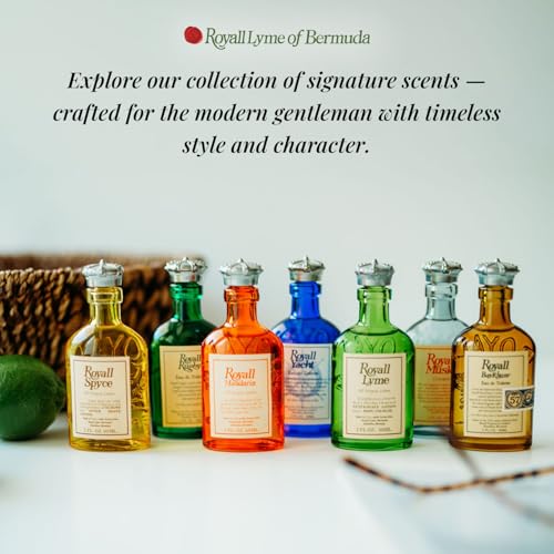 Men's Heritage Cologne - Warm Spiced Fragrance 2 oz Splash - Royall Lyme