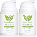 Retinol Cream for Face 2.5% with Hyaluronic Acid & Vitamins E & B5 - Pack of 2, 1.7 Fl Oz