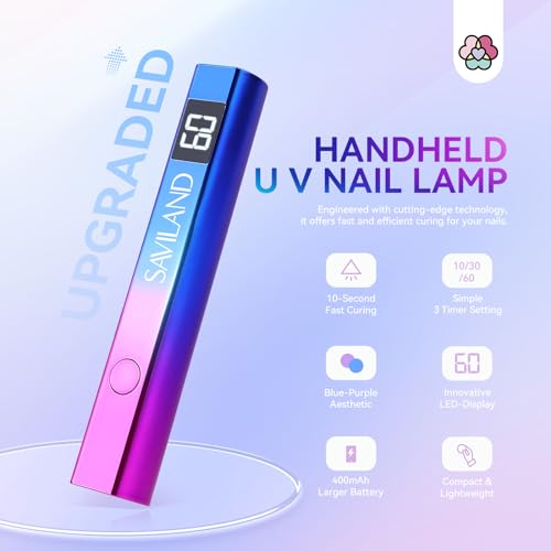 Saviland Odorless Acrylic Nail Kit with U V Light