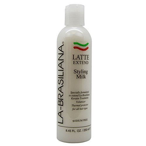 La-Brasiliana Latte Styling Milk with Collagen & Thermal Protection - 8.45 fl oz