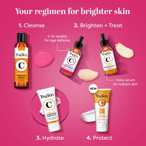 TruSkin Vitamin C Super Serum 1 Fl Oz - Brightening & Anti-Aging Face Treatment