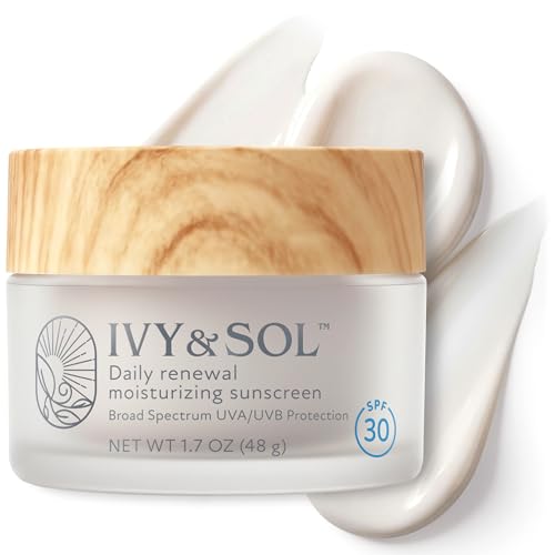 Face Moisturizer SPF 30 with Niacinamide & Ceramides – Hydrating Sun Protection, 1.7oz