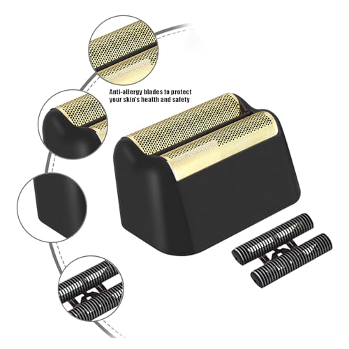 Black 2 Pack Replacement Foil and Cutter Bar Assembly for Wahl 5 Star Series Shavers