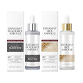 Rice Exfoliant Ampoule Duo - Gentle Black & White Rice Peel Shot | Dead Skin Remover + Blackhead Peel + Pore Minimizer | BHA Salicylic Acid Face Body Multi-Use Serum All Skin Types (200ml)