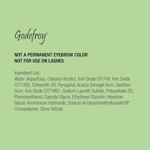 Temporary Brow Color Kit - Medium Brown, 24 Applications, Fast-Acting