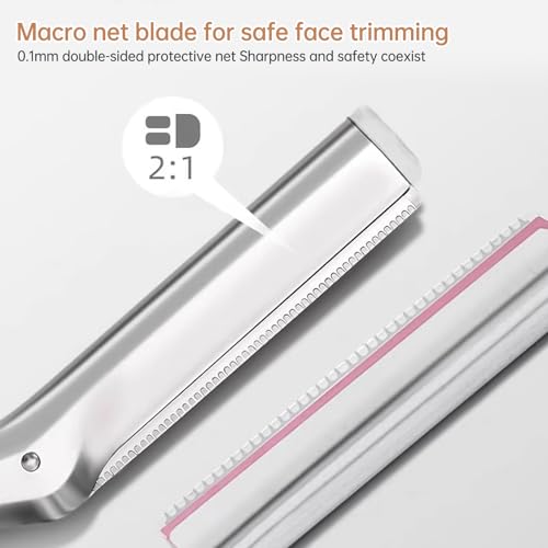 Facial Razor Replacement Blades ? Designed for compatibility with Tweezerman facial razors. Pack of 10 (No handle included)
