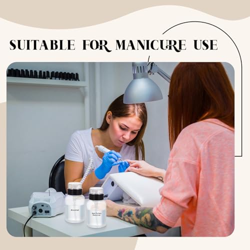3 Pack 6.8oz Reusable Plastic Pump Dispenser Bottles for Liquids - Black Caps