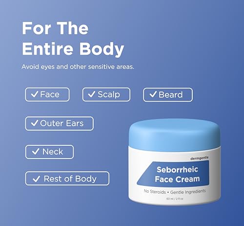 Seborrheic Dermatitis Face & Body Cream - Hydrates, Supports Skin Barrier, No Steroids
