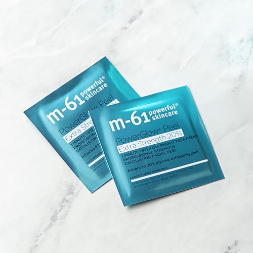 PowerGlow Peel Extra Strength 20% Glycolic Acid - 20 Count Exfoliating Pads