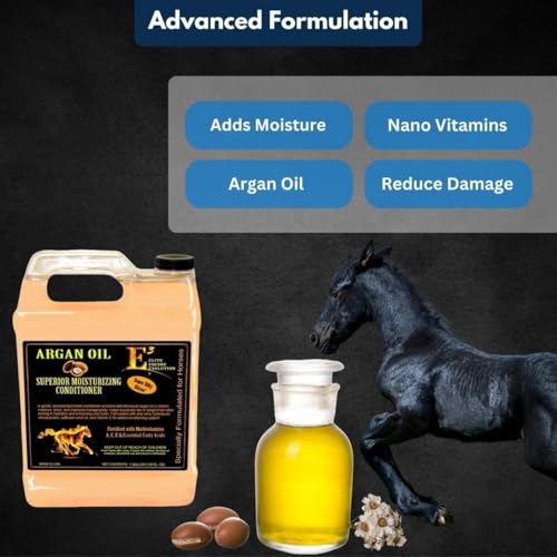 E3 Argan Oil Conditioner Gallon for Dry Damaged Hair & Skin Nourishment