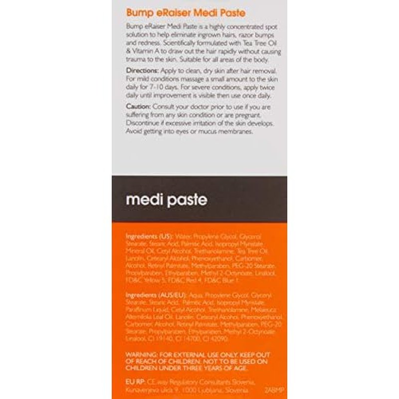 Medi Paste 1.0 fl oz ? Concentrated Overnight Spot Treatment for Ingrown Hairs, Razor Bumps & Pimples | No Harsh Alcohol | Made in Australia