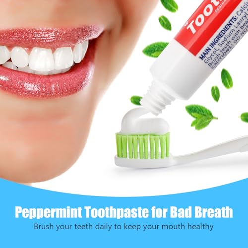 100 Pack Travel Size Toothpaste - Mini 0.8x3.5 Inch Peppermint Disposable Tubes