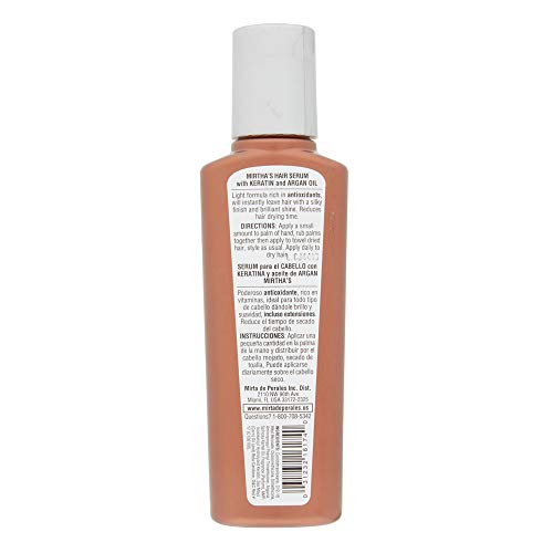Mirta de Perales Keratin Hair Care Shampoo 8 oz Pack of 2 - Sulfate-Free, Strengthening & Hydrating