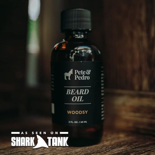 Natural Beard Oil with Woody Scent - Organic Hydrating & Softening 2 oz