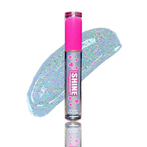 Shop Stunner Shades | Stunn Shine, Glittery Holographic Lip Gloss For A Sparkly Finish, Infused With Coconut Oil, Vegan & Cruelty-free, (Glittery Clear, 0.15 Fl Oz)