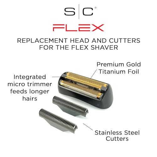 StyleCraft Flex Foil Shaver Professional Super-Torque Motor, Digital LCD Display with Micro-Trimmer Blade
