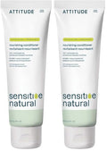 BIO SPECTRA ATTITUDE Avocado Oil Conditioner 8 Fl Oz Pack of 2 - Sensitive Skin, Vegan, Natural Nourishing Hair Care