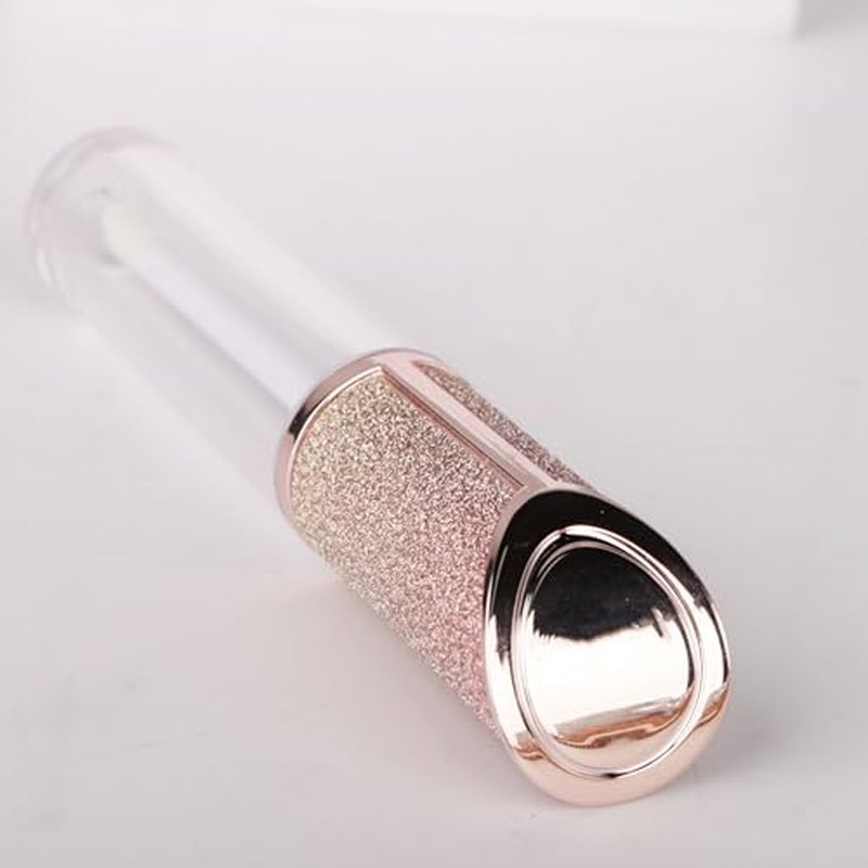 COSIDEA 15pcs Round Empty 5ml 0.17oz lip gloss tubes with wand and Gradient pink leather slope cap Lipgloss tube containers for lip oil packing
